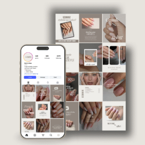 Instagram Content Kit dla stylistek paznokci 27 postów